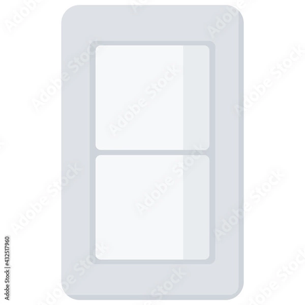 Obraz Simple Electric Light Switch Vector Icon