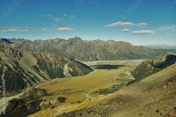 Obraz Mt cook valley floor