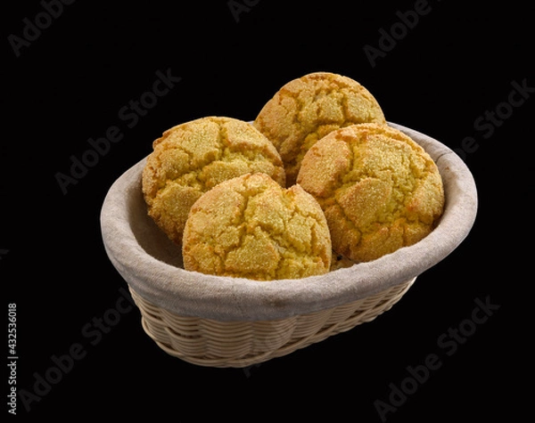 Fototapeta Semolina Cookie in a basket