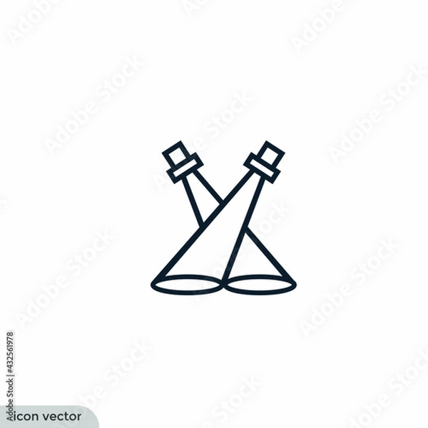 Fototapeta spotlight icon vector