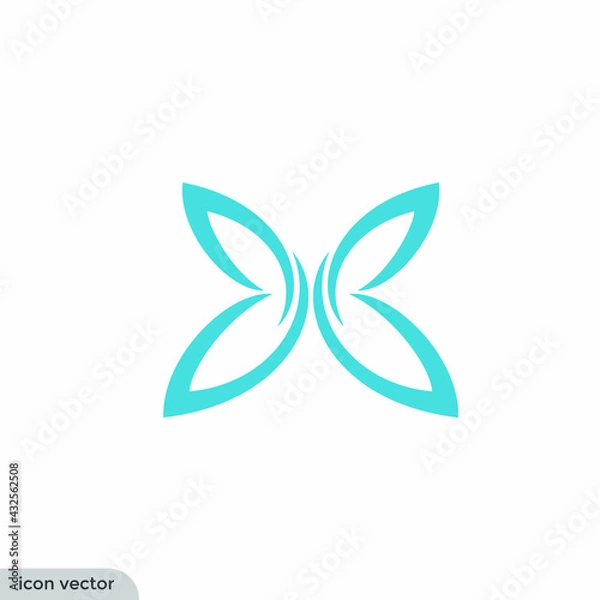 Obraz butterfly icon symbol