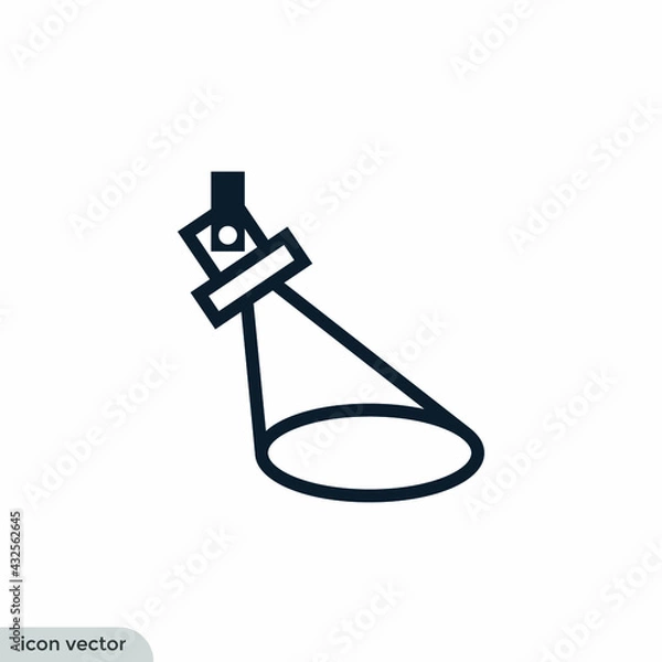 Obraz spotlight icon vector