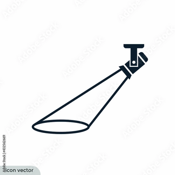 Obraz spotlight icon vector