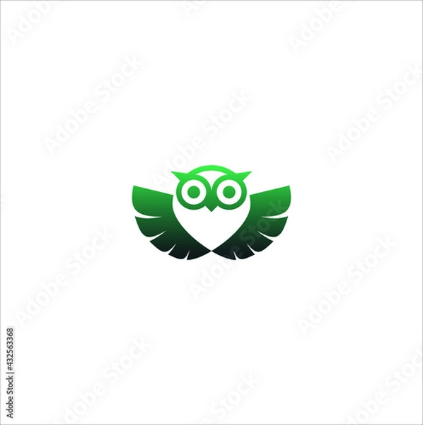Obraz owl logo vector icon design vector template