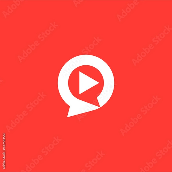 Obraz Video and Media logo design vector template