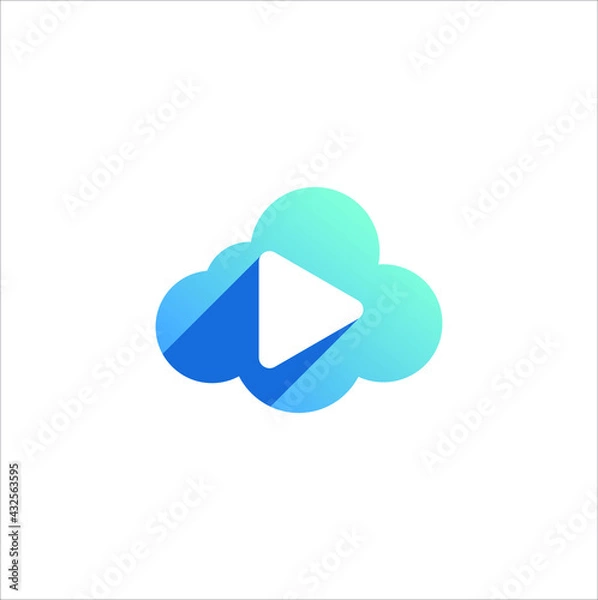 Obraz Video and Media logo design vector template