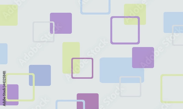 Fototapeta Abstract quadrats background, in vintage color scheme