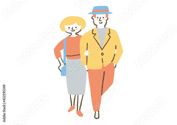 Obraz 腕を組む男女