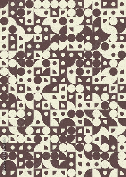 Fototapeta Abstract Geometric Pattern generative computational art illustration