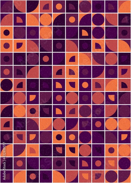 Fototapeta Abstract Geometric Pattern generative computational art illustration