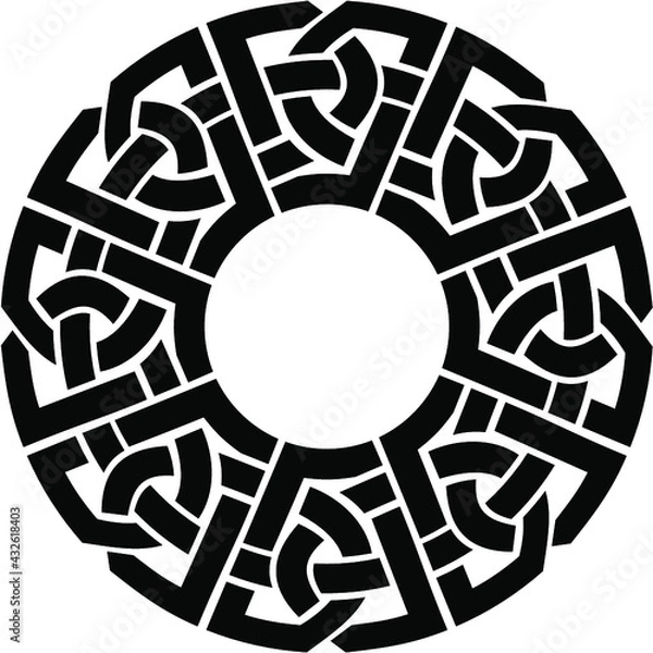 Fototapeta Celtic circle frame