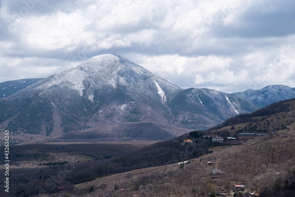 Obraz 春の蓼科山