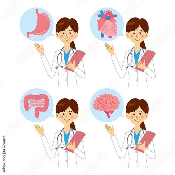 Obraz 内臓と女医