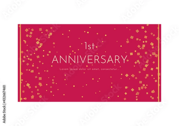 Obraz レッドカーペット風で豪華なアニバーサリー用画像