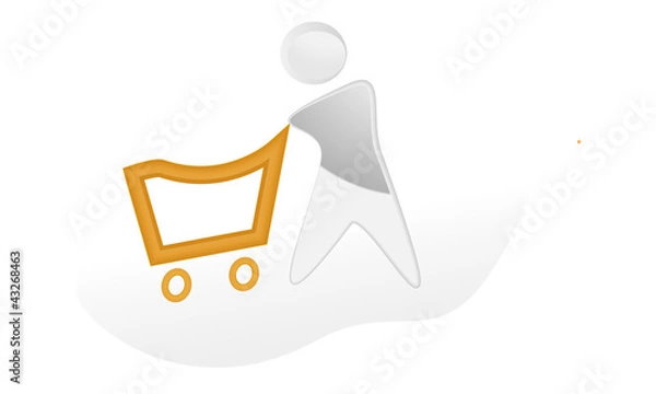 Fototapeta Einkaufswagen