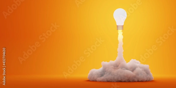 Fototapeta Idea, creativity and problem solving theme, original 3d rendering