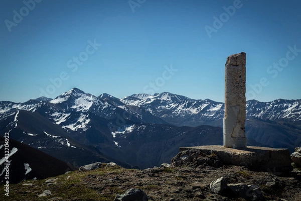Fototapeta The views from the summit are amazing.