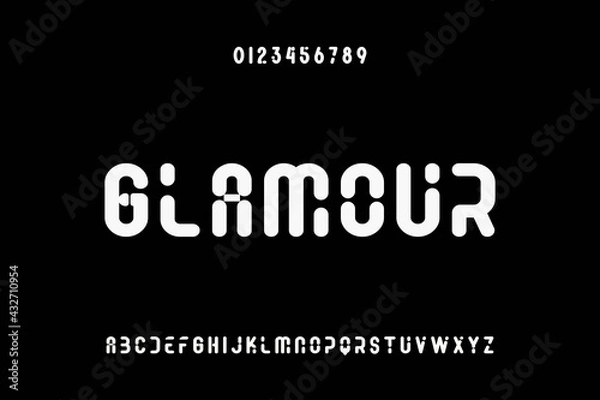 Fototapeta typeface design, classic font, gray and black vector background