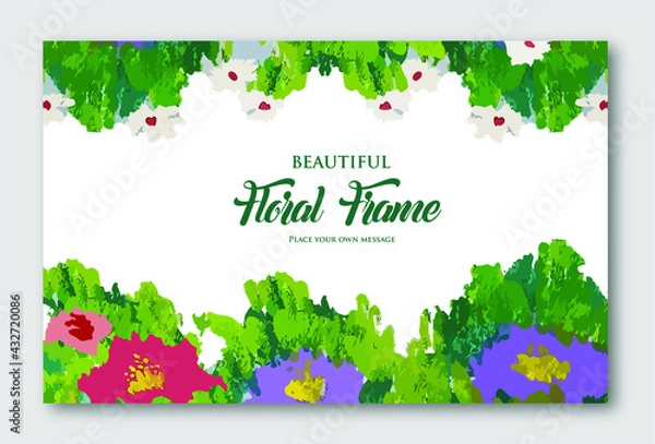 Obraz Beautiful flower frame