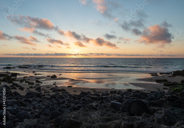 Obraz Bonito paisaje del atardecer 