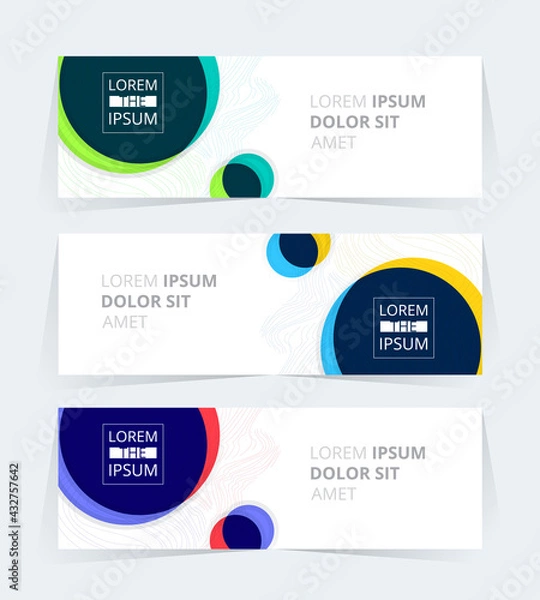 Fototapeta Vector abstract graphic design Banner Pattern background web template.