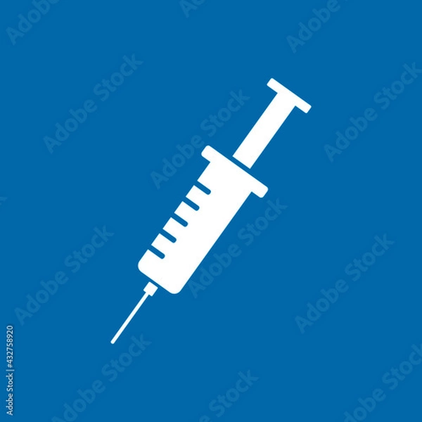 Fototapeta  Syringe icon. Medical vaccine symbol. Icon vector graphic elements