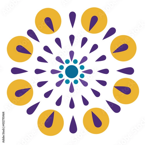 Obraz Art patterns used for various works  Such as clothing pattern, tile pattern