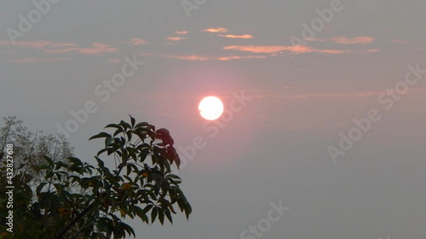 Obraz sunset over the lake