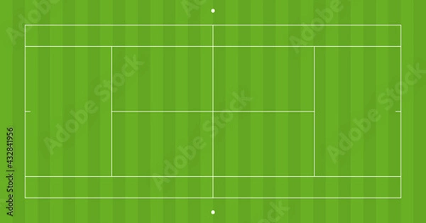 Obraz vector tennis playground