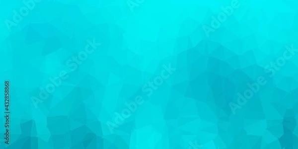 Fototapeta Light green vector triangle mosaic pattern.