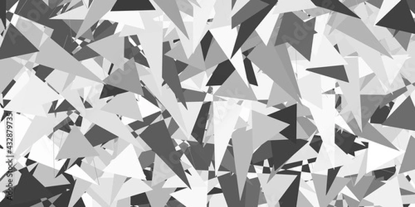 Obraz Light Gray vector layout with triangle forms.