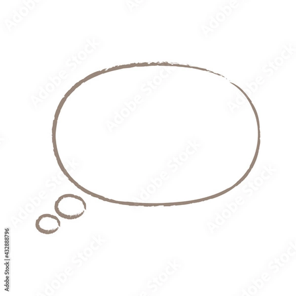 Fototapeta 吹き出しイラスト、アイコン（手描き風）