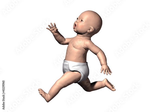 Fototapeta Baby's first steps