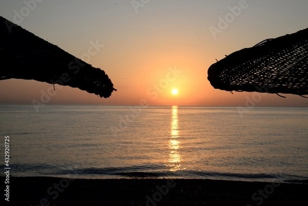 Obraz sunset on the beach