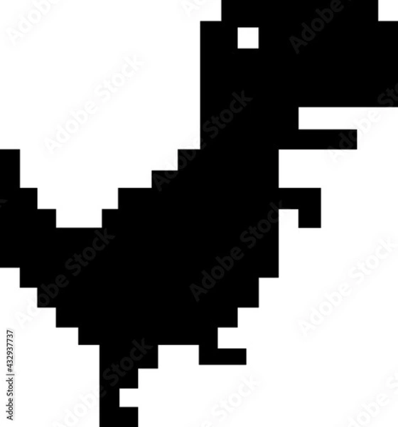 Obraz pixel dino