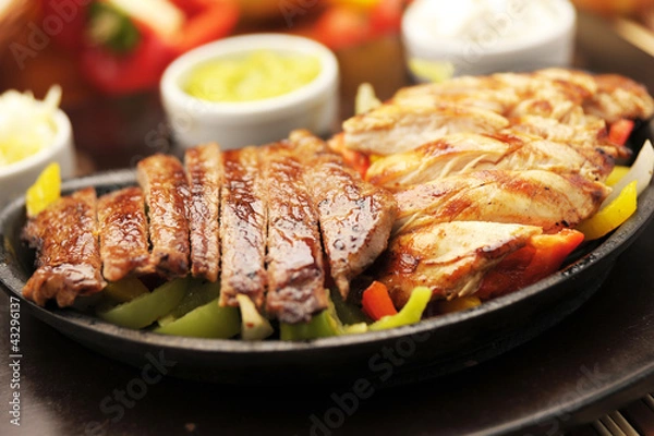 Obraz Yemek ,yiyecek tabakları,et