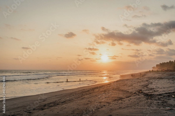 Fototapeta sunset at the beach