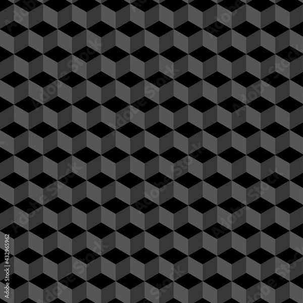 Fototapeta black isometric design