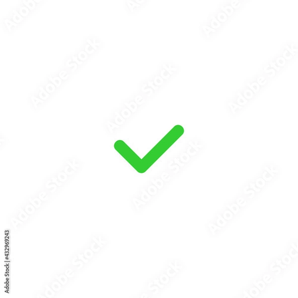 Fototapeta check mark icon vector sign symbol