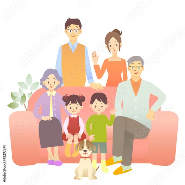 Obraz 家族　家庭　団らん