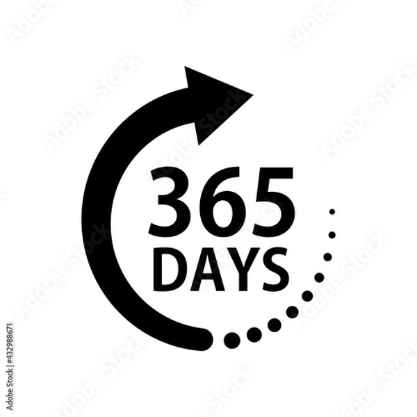 Obraz year icon on white