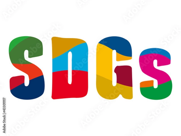 Obraz SDGsの文字