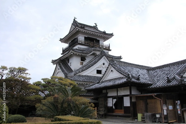 Fototapeta 高知城　本丸から見た天守閣