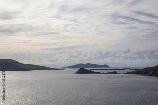 Fototapeta Islands from Dingle Peninsula in Ireland