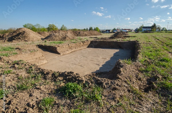Fototapeta baugrube