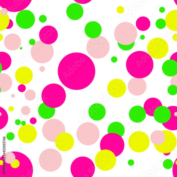 Fototapeta background bright seamless pattern  with circles