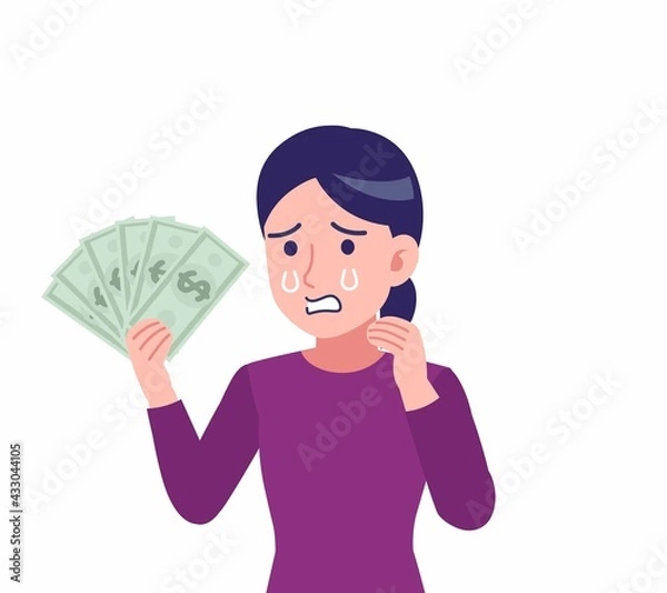 Fototapeta 紫のシャツを着た女性