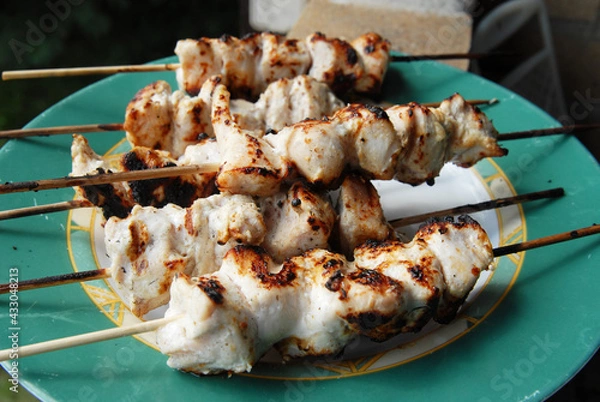 Obraz grilled chicken in sauce