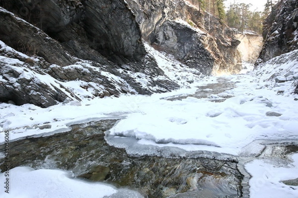 Obraz river in the mountains