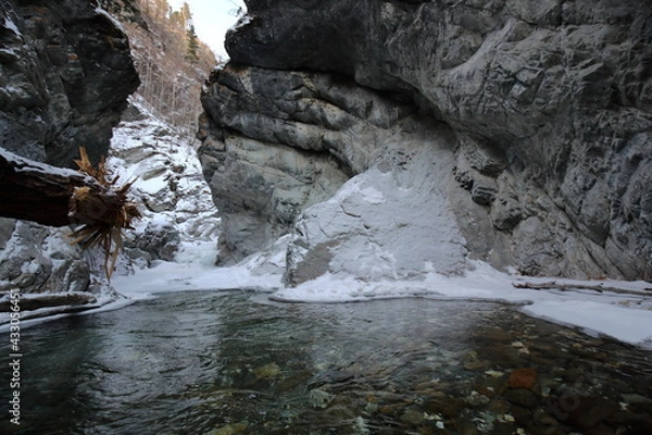 Obraz waterfall in the mountains